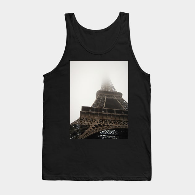 Eiffel In The Mist Tank Top by AlexaZari